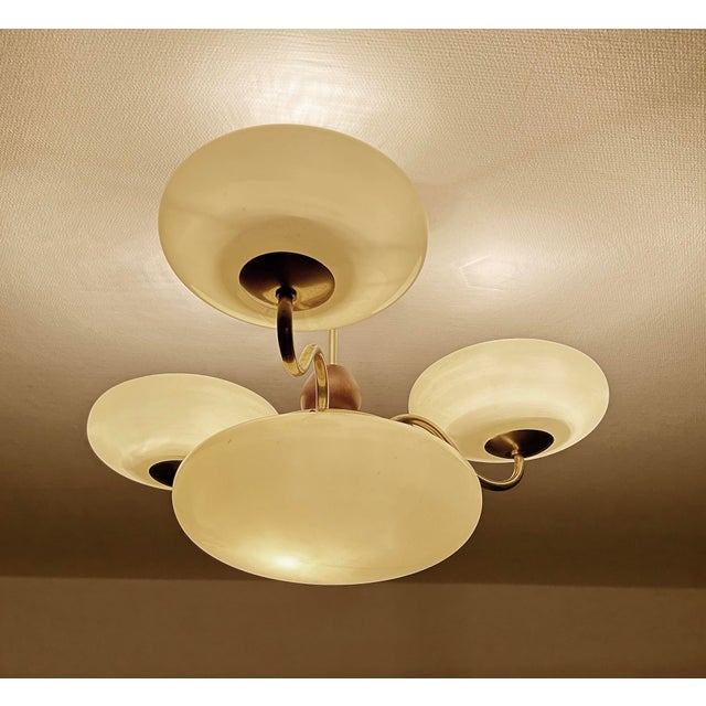 Art Deco Pendant Light in Glass, 1930s For Sale - Image 9 of 18