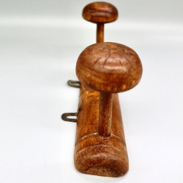 French Antique French Faux Bamboo Wall Rack For Sale - Image 3 of 9