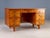 Mid-Century Modern Writing Desk in Burl Veneer with Eight Drawers For Sale - Image 4 of 16