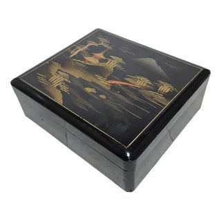 Vintage Japanese Lacquerware Box, 1920s For Sale