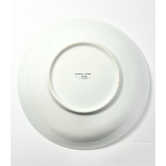 1990s Imperial “Seville” Round Porcelain Serving Bowl For Sale - Image 4 of 5
