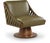 Millwin Vegan Leather Swivel Lounge For Sale - Image 6 of 10