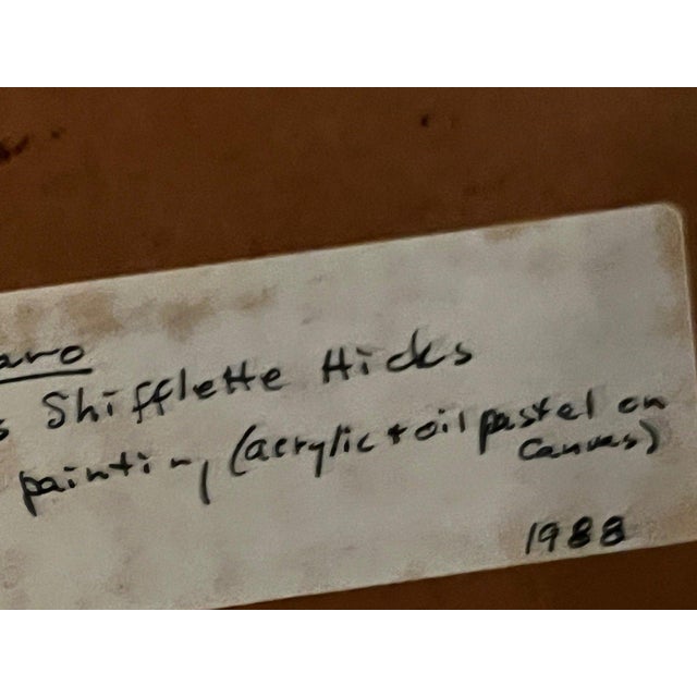 Brown Frances Shifflette Hicks 1988 Woven Painting Capistrano 3d Shadowbox Art For Sale - Image 8 of 11