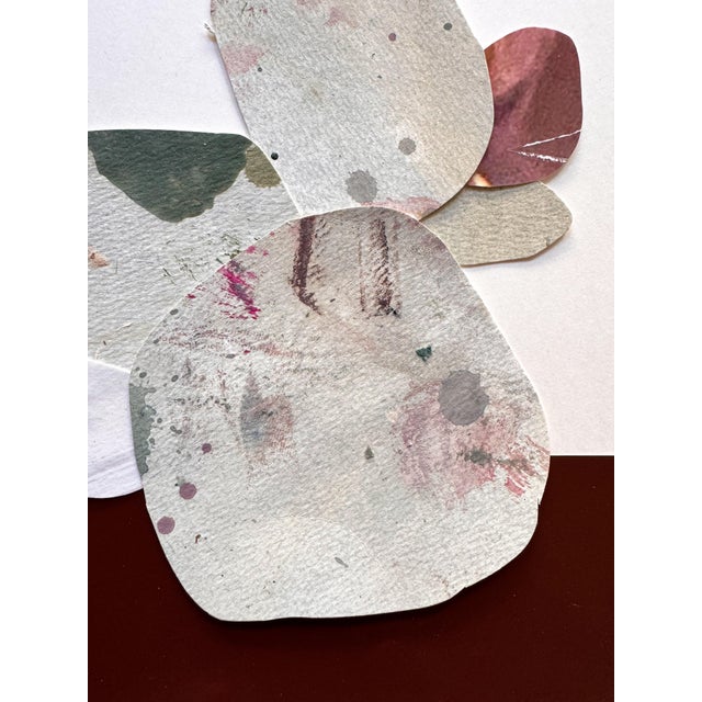 "Love Without Words 2" Original Mixed-Media Collage on Paper by Zac Woodiel For Sale - Image 4 of 9