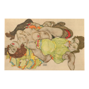 1968 Schiele Lithograph 48 Two Models Reclining