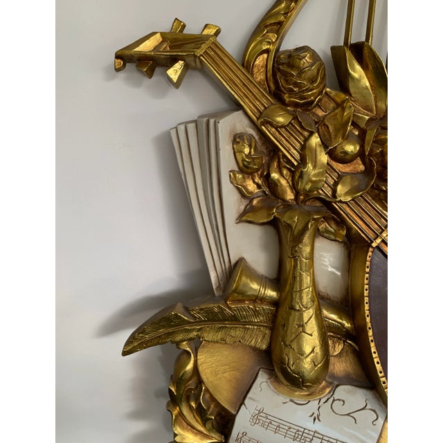 Syroco Vintage Syroco Musical Instruments Wall Hanging For Sale - Image 4 of 9