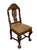 Late 20th Century Dutch Chippendale Style Carved Fruitwood & Leather Dining Chairs — Set of 4 For Sale - Image 4 of 10
