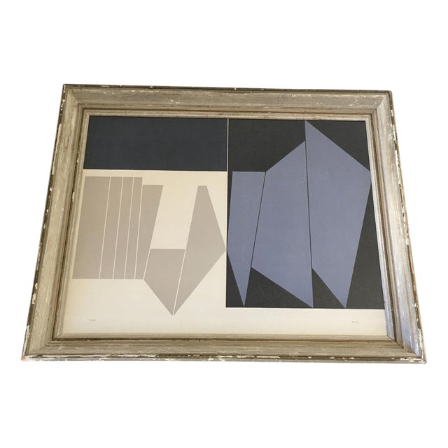 Gualtiero Nativi, Abstract Composition, Print on Paper, 1960 For Sale