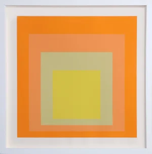 Interaction of Color: Homage to the Square, Exhibition at Goethe House, Josef Albers Screen Print