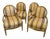 Antique Louis XVI French Giltwood Bergère Armchairs, 1920, Set of 4 For Sale