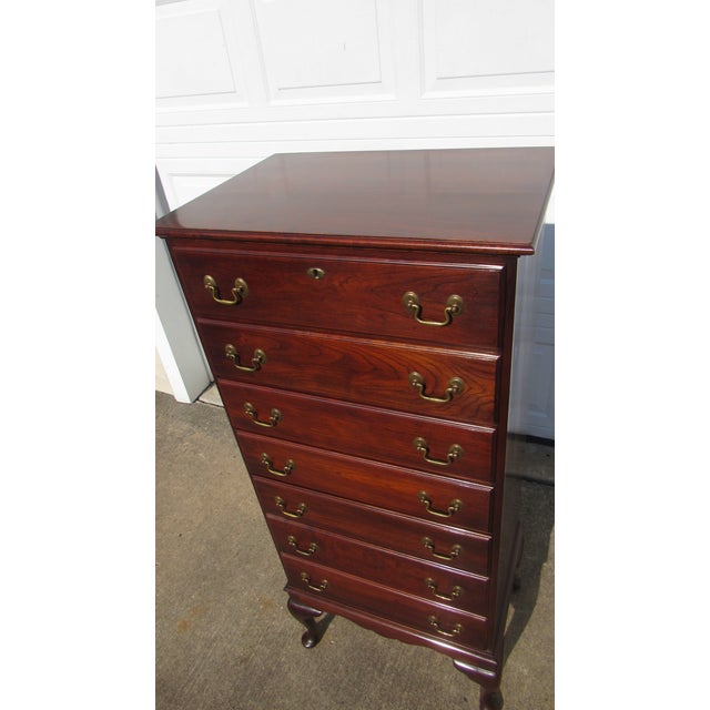 Traditional 1980s Statton Lingerie Chest of Drawers Cherry Designer For Sale - Image 3 of 9