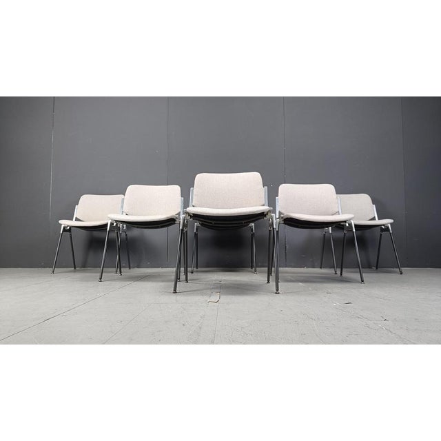 Vintage DSC 106 Side Chairs by Giancarlo Piretti for Castelli, 1970s, Set of 6 For Sale - Image 11 of 18