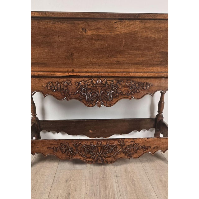 Wood French Provincial Walnut Dough Bin, Circa 1800 For Sale - Image 7 of 12