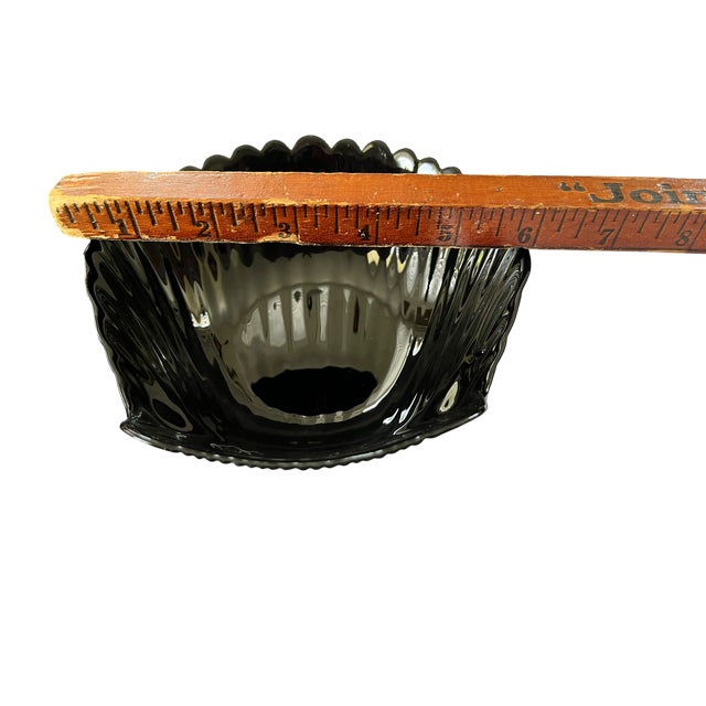 1960s Arcoroc France "Coquillage" Black Glass Shell Serving Set – 16 Pieces With Chip & Dip Platter For Sale - Image 11 of 13
