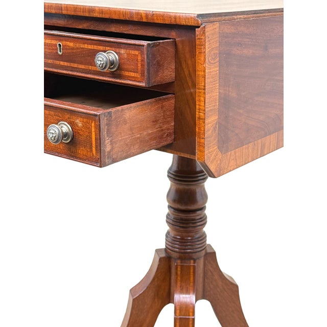 Georgian Mahogany Baby Pembroke Table, 1800 For Sale - Image 9 of 15