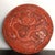 Paint Carved Cinnabar Lacquer Round Lidded Box, Dragon & Cloud Chinoiserie Decorative Box For Sale - Image 7 of 9
