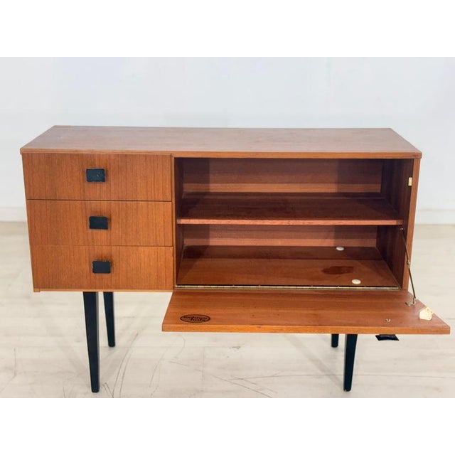 Vintage Wardrobe in Walnut Veneer, 1960s For Sale - Image 5 of 13