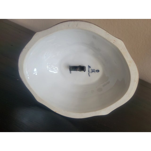 Late 18th Century 1800's Antique Dresden Porcelain Candle Holder For Sale - Image 5 of 11