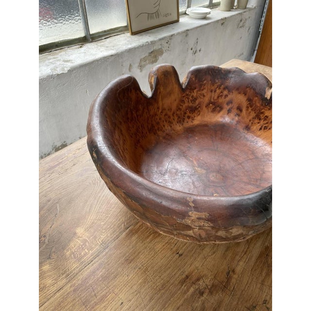 Cedar Root Wooden Flat Dish, 1950s For Sale - Image 9 of 18
