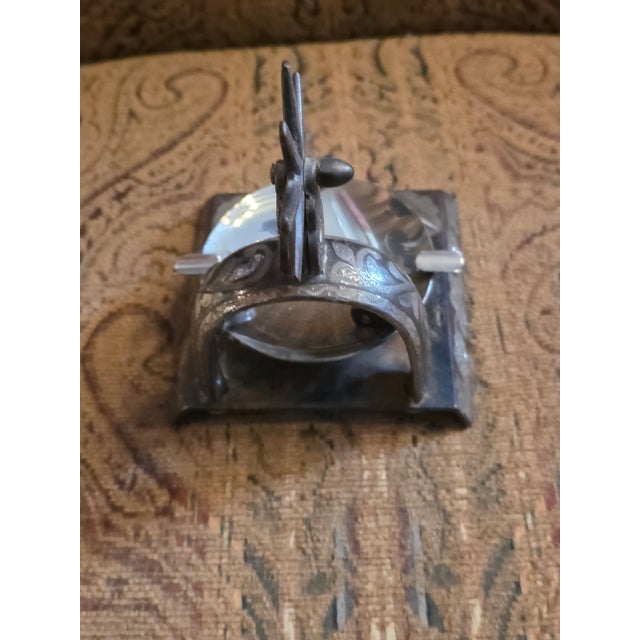 Silver Cowboy Western Style Spur Ashtray For Sale - Image 8 of 10