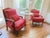Vintage French Louis XV Velvet Arm Chairs (2) For Sale In Dallas - Image 6 of 7