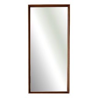 Vintage Danish Wall Mirror in Teak, 1960s For Sale