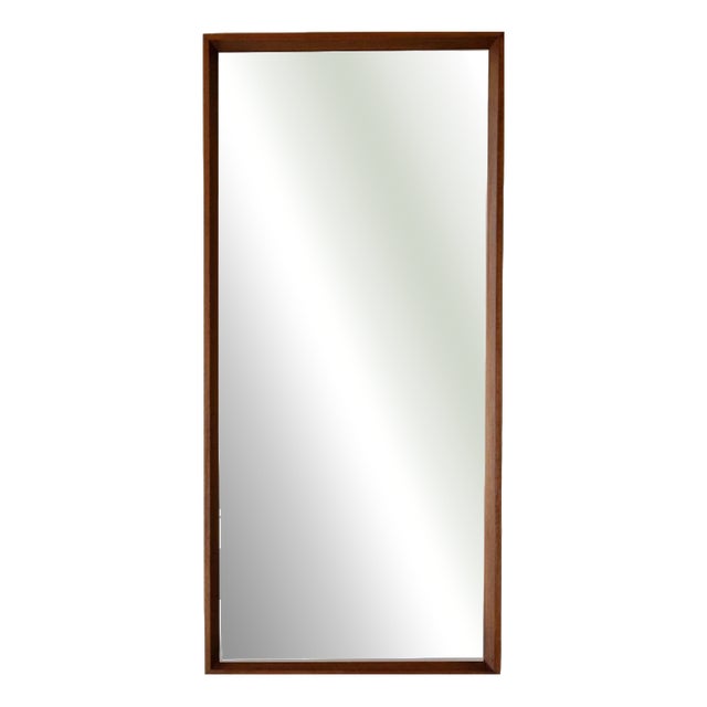 Vintage Danish Wall Mirror in Teak, 1960s For Sale