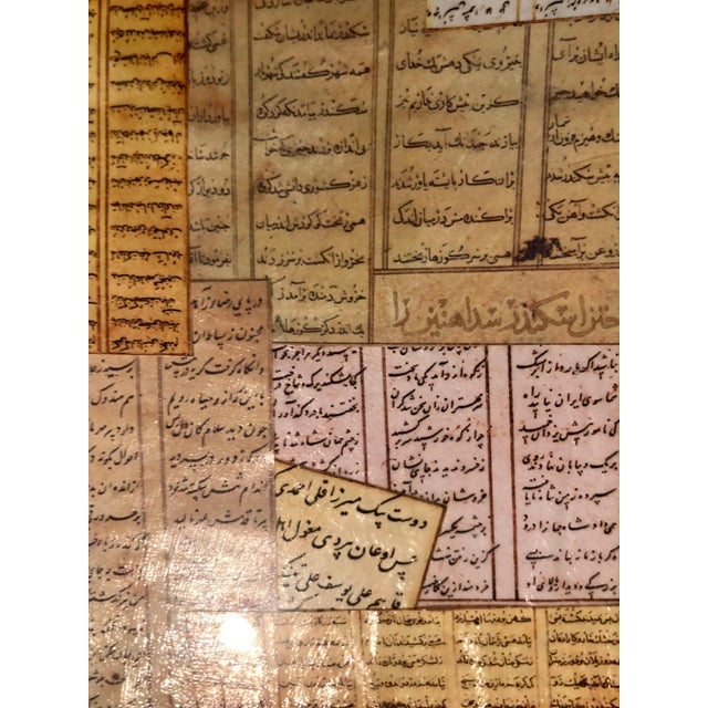 Andisheh Avini, Shaped Collage Painting in Carved Wood Frame Iranian American Contemporary Art, 2007 For Sale - Image 16 of 17