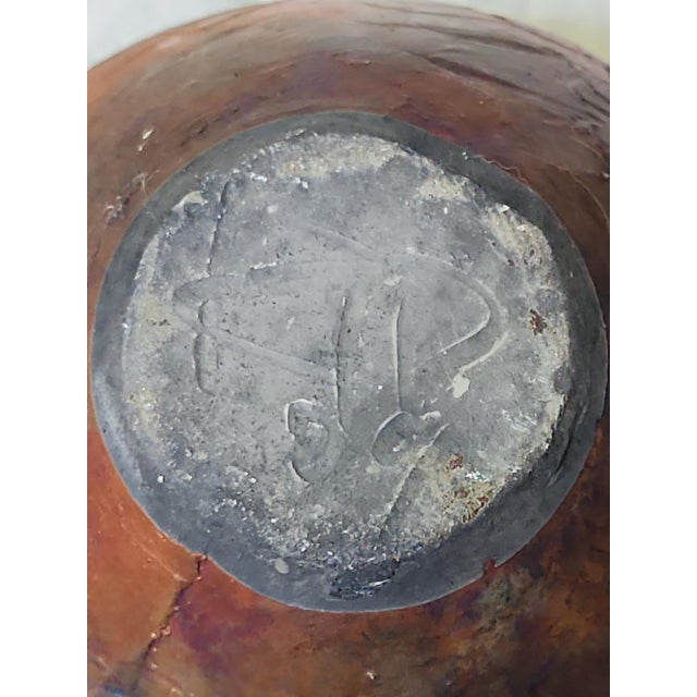 Vintage Studio Pottery Raku Lustre Glaze Vase For Sale In Atlanta - Image 6 of 6