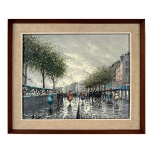 Paris Boulevard on a Spring Morning