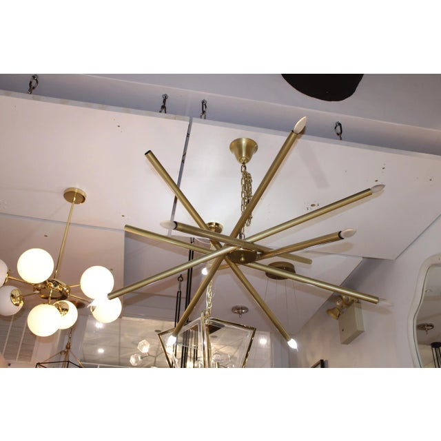 Modern Nior Ikram Chandelier, Metal With Brass Finish For Sale - Image 3 of 4