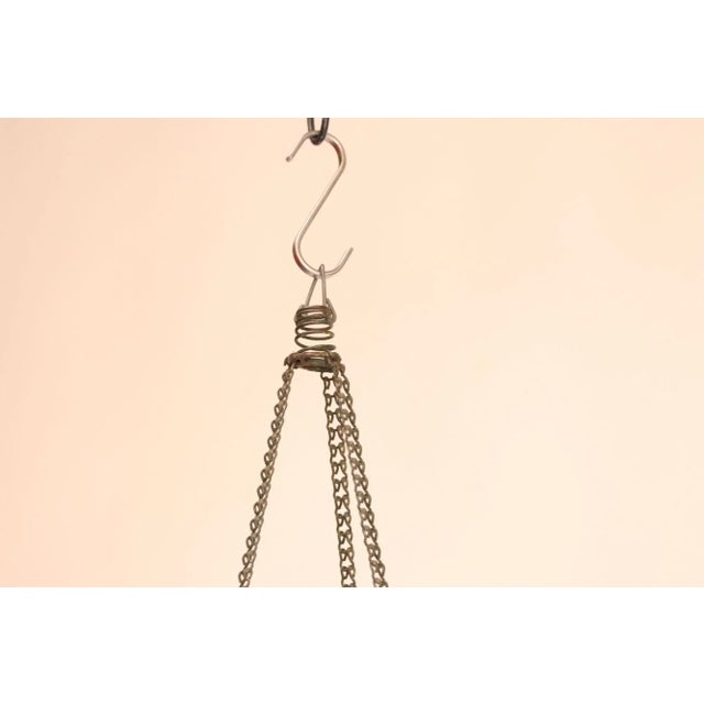 Antique American Primitive Hanging Wire Egg Basket / Planter For Sale - Image 16 of 18