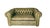 Animal Skin Avery Boardman Designer Green Leather Chesterfield Loveseat For Sale - Image 7 of 8