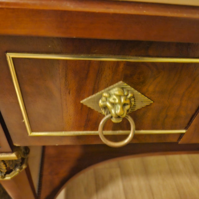 Traditional Neo Classical Egyptian Revival Console With Drawer by John Widdicomb For Sale - Image 3 of 7