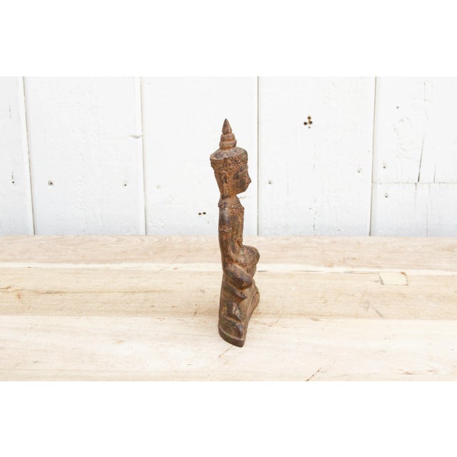 18th Century Bronze Seated Buddha For Sale In Los Angeles - Image 6 of 10
