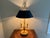 Gold Vintage French Regency Brass Bouillotte Lamp With Black Tole Shade For Sale - Image 8 of 13