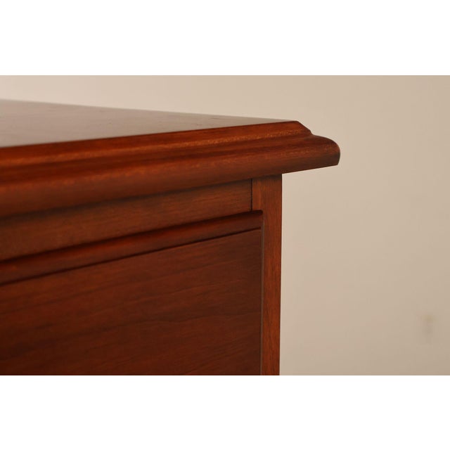 Henkel Harris Chippendale Style Cherry Tall Chest For Sale - Image 9 of 18