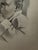 American 1940s Original Signed Graphite Illustration of Thoughtful Baby Portrait, 11 × 8 In. For Sale - Image 3 of 6