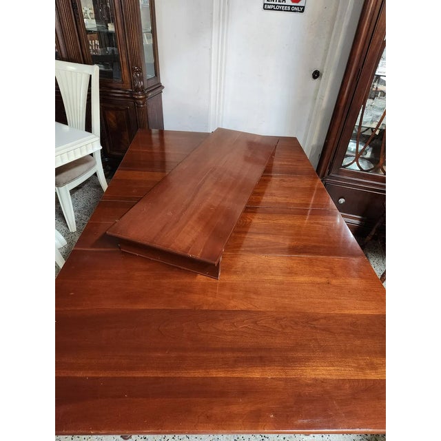 Late 20th Century Willett Wildwood Cherry Wood Dining Set For Sale - Image 15 of 15