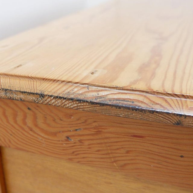 Vintage 5-Drawer Chest of Drawers with Brass Handles For Sale - Image 14 of 16