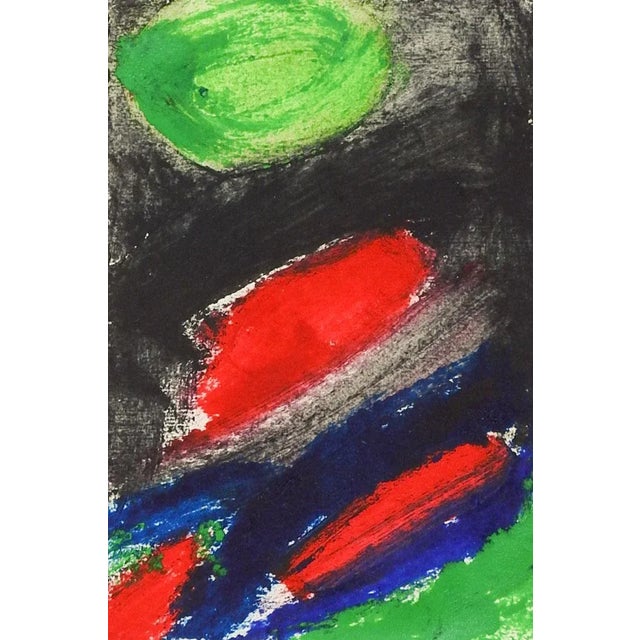 Mid-Century Modern Vintage Mid Century Abstract Monoprint For Sale - Image 3 of 3