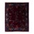 1920s Antique Chinese Art Deco Plum Wool Rug With Floral Vases & Navy Border For Sale