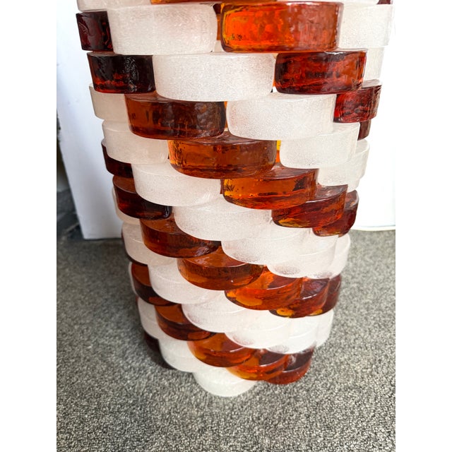 Glass Mid-Century Modern Glass Cube Tower Floor Lamp by Poliarte, Italy, 1970s For Sale - Image 7 of 13