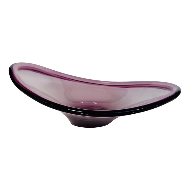 Sculptural Snits Bowl in Rose Gold Mouth-Blown Glass attributed to Lotte Petterson for Ikea, Sweden, 2000s For Sale