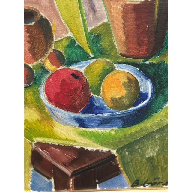 Bror Göransson, Flowers and Fruit, 1960s, Oil on Canvas, Framed For Sale - Image 6 of 14