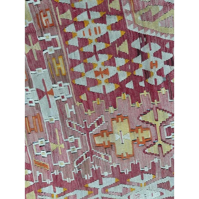Textile Vintage Turkish Anatolian Kilim Rug, 1940s For Sale - Image 7 of 18