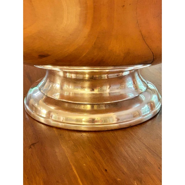 Silver Vintage Gorham Newport Silverplate Punch Bowl, 18” Diameter Footed Centerpiece With Grape & Shell Rim For Sale - Image 8 of 12