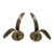 Pair of Mid 20th Century Brass Candle Stick Holders MCM For Sale