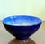 Vintage Boho Hand-Painted Cobalt Blue Bowl For Sale - Image 4 of 6