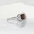 2.9Ct Garnet Ring With Natural Diamonds Accents: Solid 14k Gold, Size 6.75 For Sale In Columbus - Image 6 of 8
